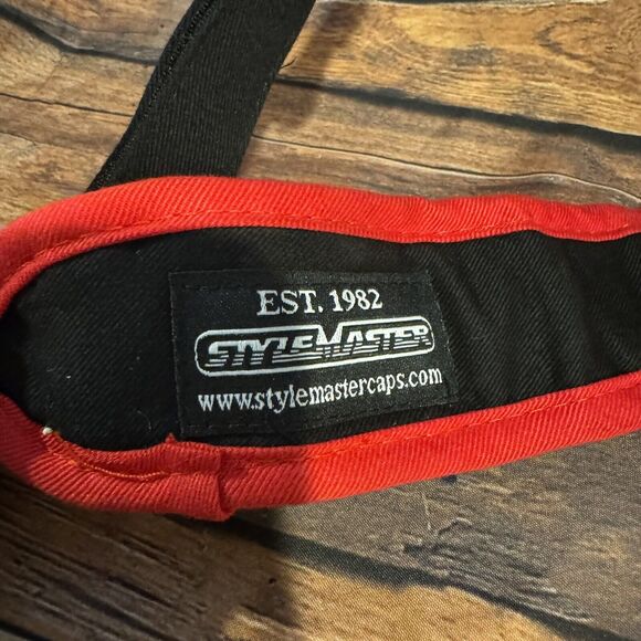 Jim Beam Racing Bobby Gordon Visor Golf Cap Embroidered Hat Stylemaster Tennis - Picture 7 of 8